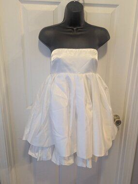 Fashion Nova | Dresses | Fashion Nova Strapless White Dress M | Poshmark